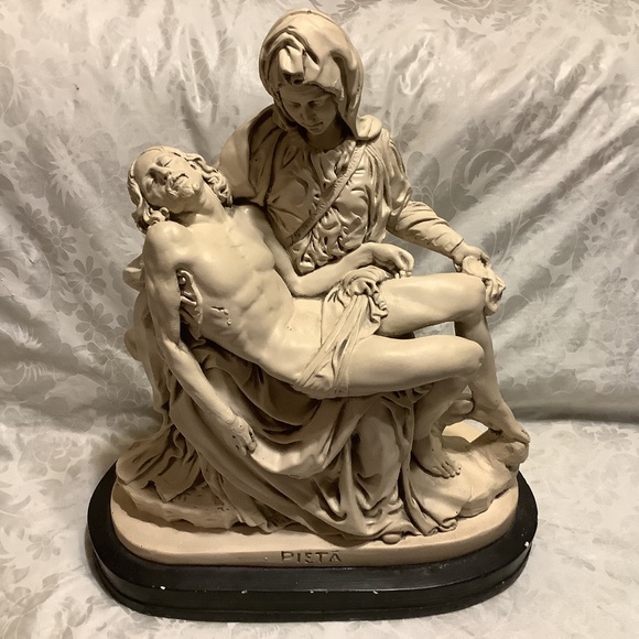 Pieta statue Jesus Christ+Mary sculpture blessed Virgin mother statue figurine - Picture 1 of 13